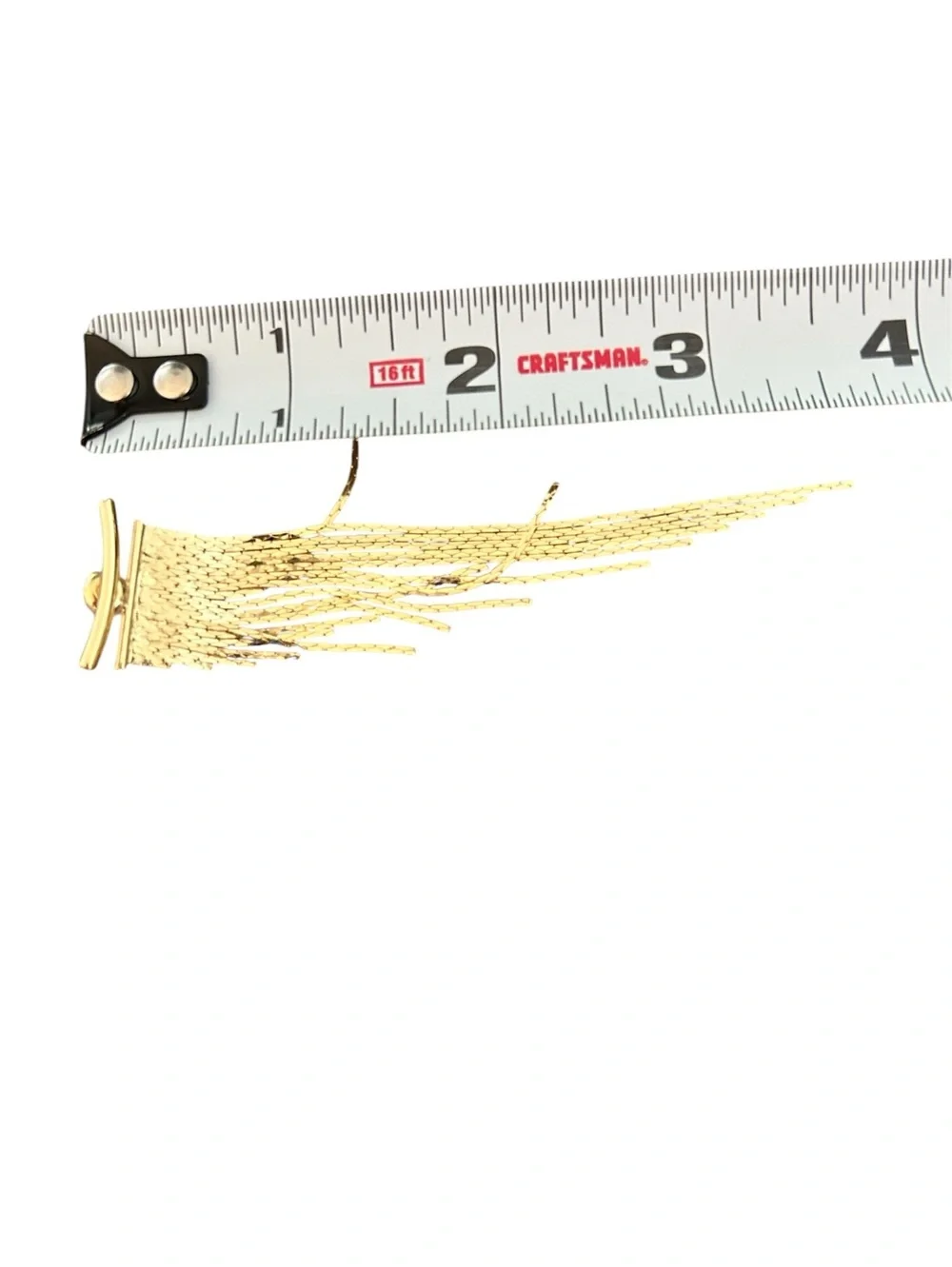 New 18k Gold Dramatic Fringe Earrings